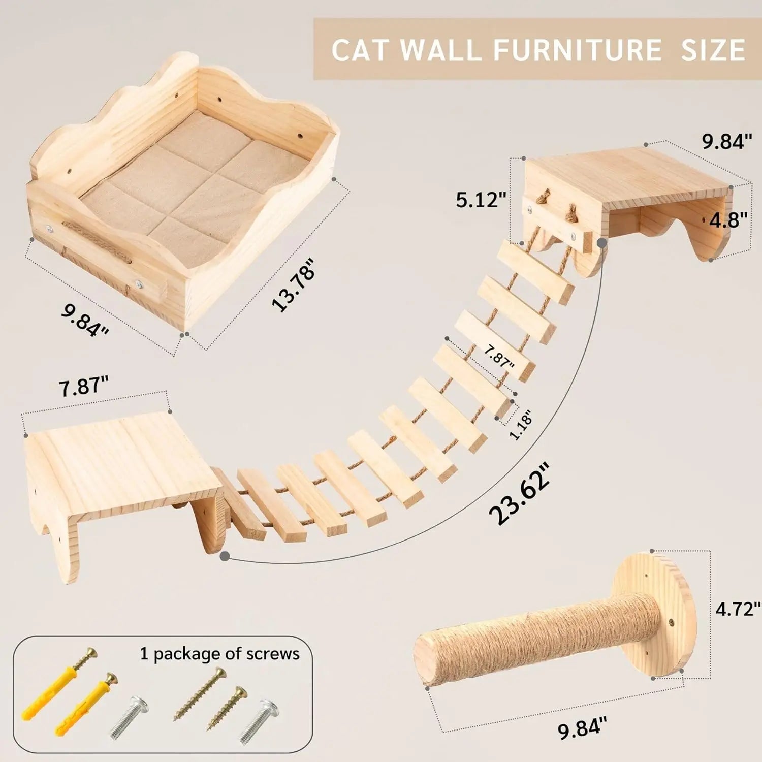 Wall mounted cat activity center - Your Choice Central