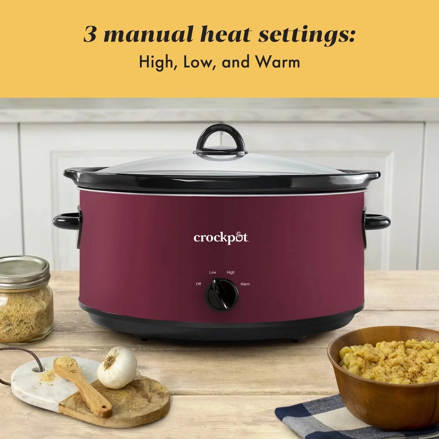 Crockpot 8 quart slow cooker