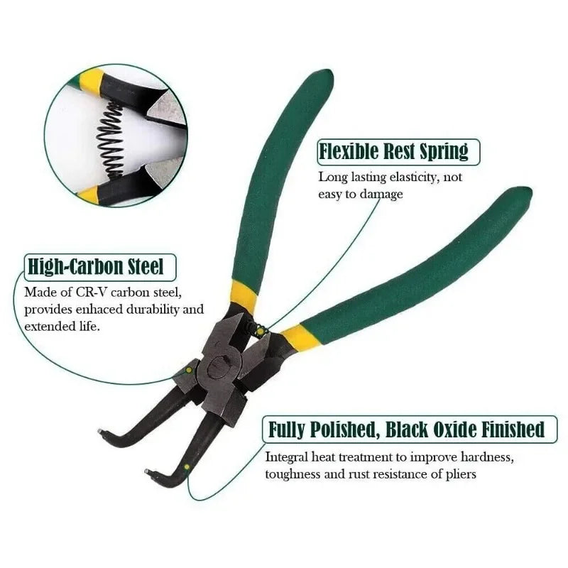 4, 7 " Circlip Pliers Internal External Staight Bent puller - Your Choice Central