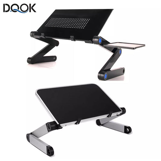 Adjustable laptop desk table stand with mouse pad - Your Choice Central