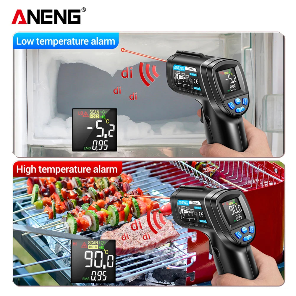 TH104 Infrared Hand held Temperature Gun-50~550℃ IR laser Sensor Thermometer ThermalImager VAS creen Meter Pyrometer Tool - Your Choice Central