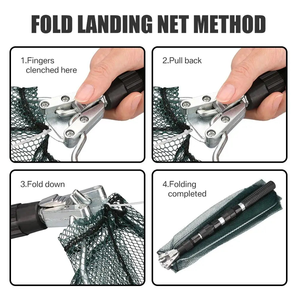 Telescoping, foldable landing net - Your Choice Central