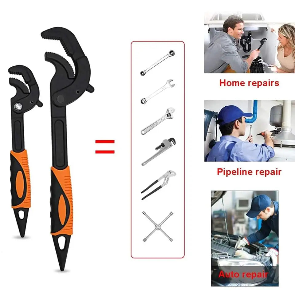 2 adjustable multi-function,wrenches, pipe pliers - Your Choice Central