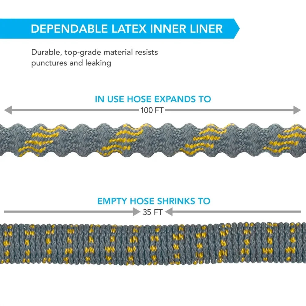 Expandable Water Hose, 5/8 in Dia. x 100 ft.