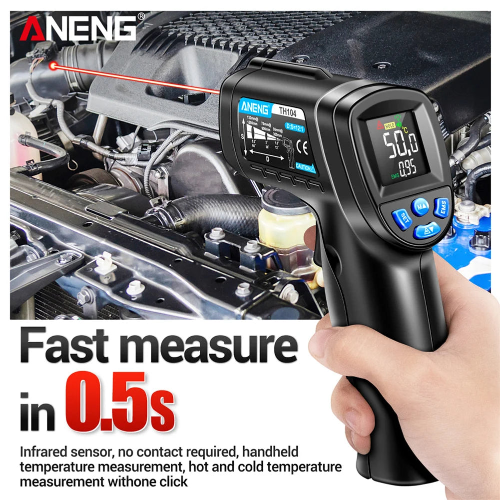 TH104 Infrared Hand held Temperature Gun-50~550℃ IR laser Sensor Thermometer ThermalImager VAS creen Meter Pyrometer Tool - Your Choice Central