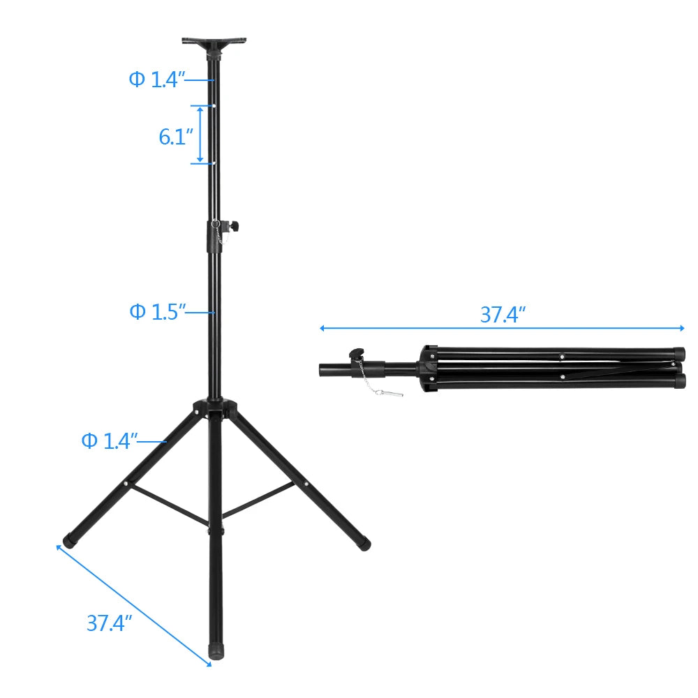 Bllack Speaker Stands - Your Choice Central