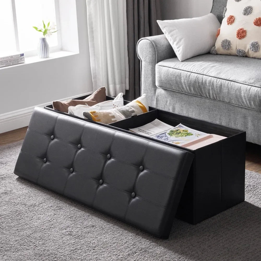 43" Storage Ottoman Bench