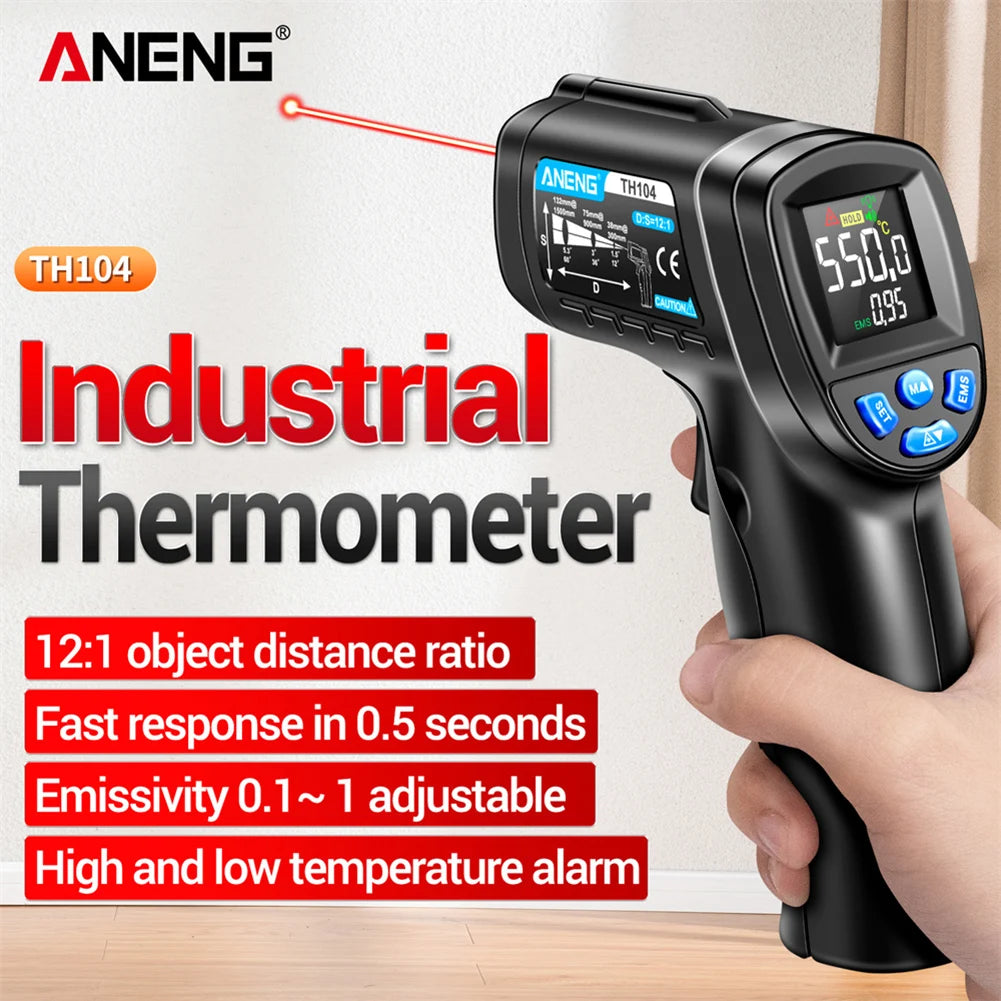 TH104 Infrared Hand held Temperature Gun-50~550℃ IR laser Sensor Thermometer ThermalImager VAS creen Meter Pyrometer Tool - Your Choice Central